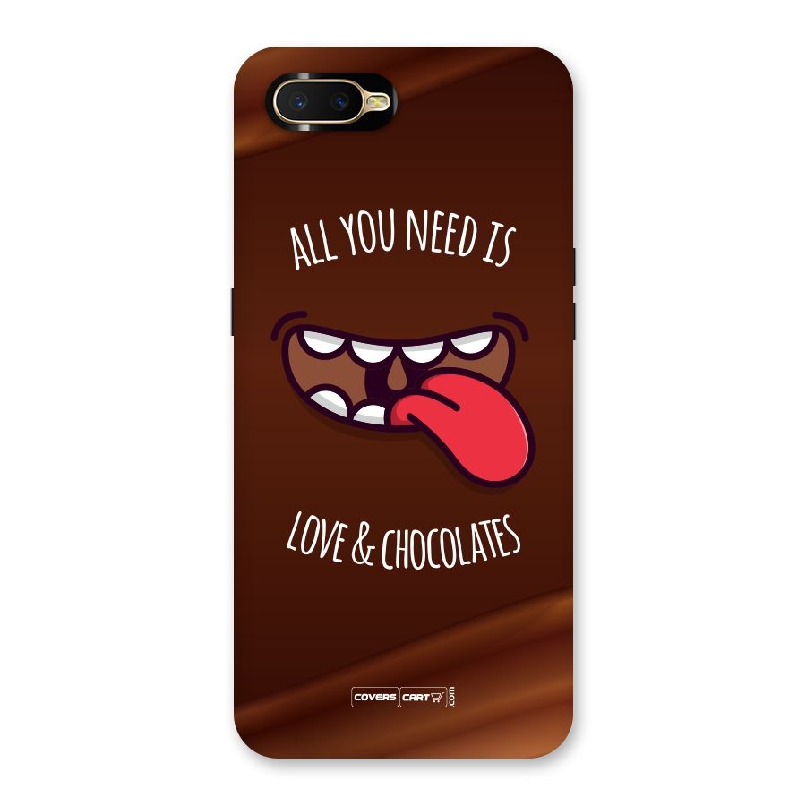 Love and Chocolates Back Case for Oppo K1