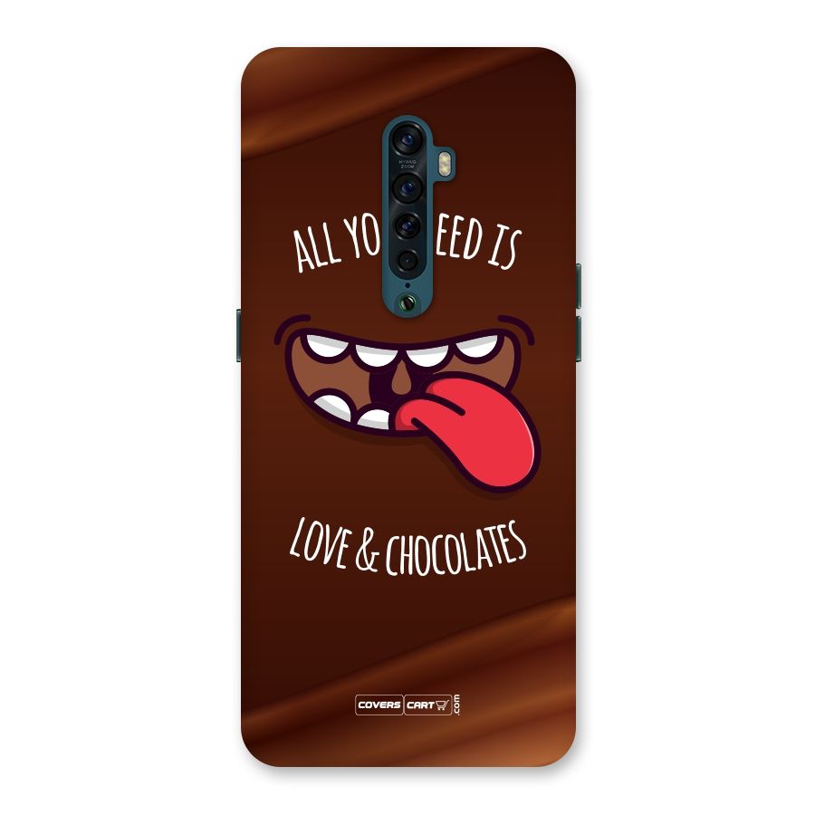 Love and Chocolates Back Case for Oppo Reno2