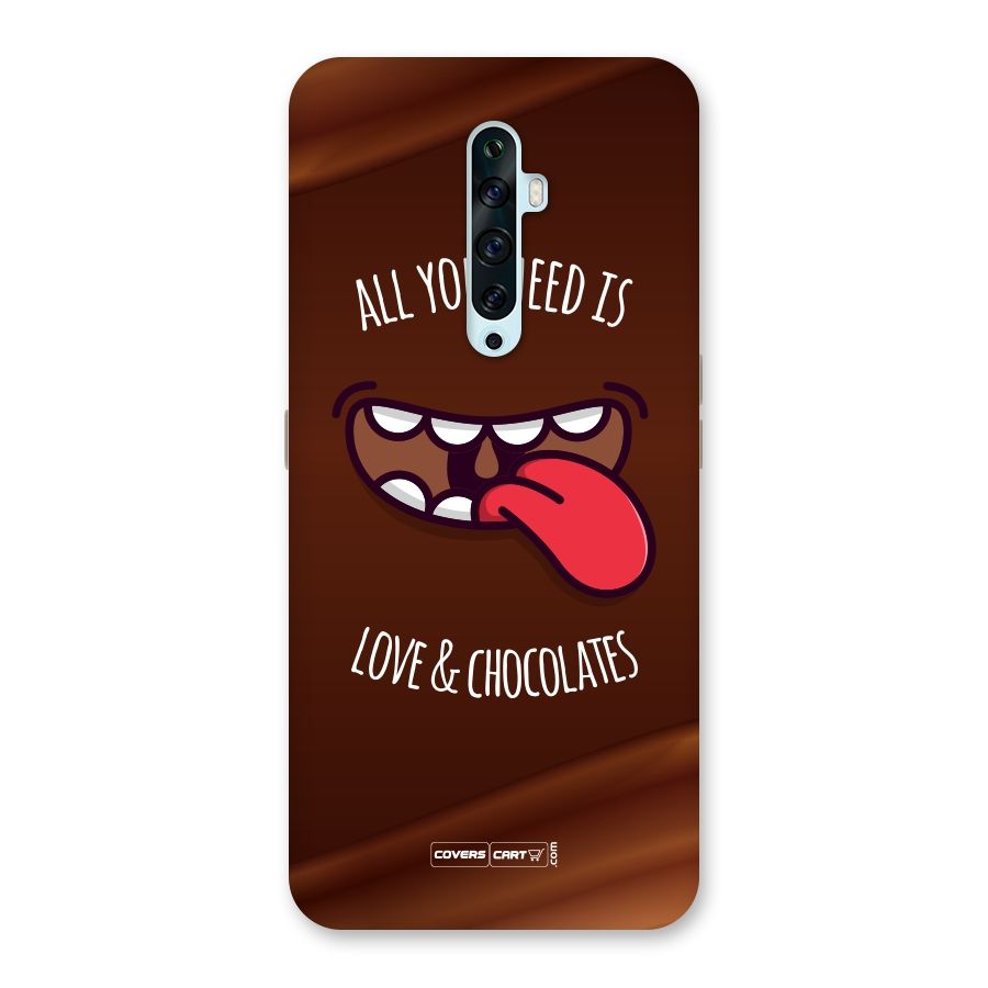 Love and Chocolates Back Case for Oppo Reno2 F