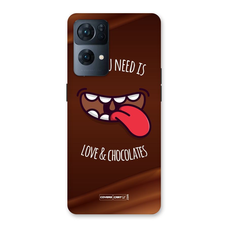 Love and Chocolates Back Case for Oppo Reno7 Pro 5G