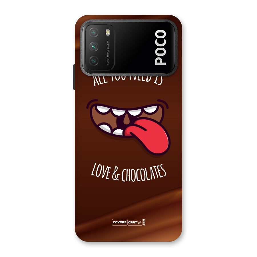 Love and Chocolates Back Case for Poco M3