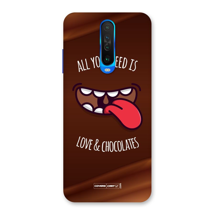 Love and Chocolates Back Case for Poco X2