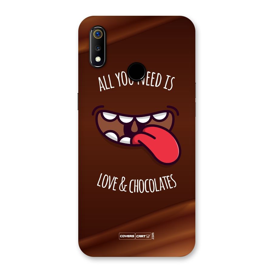 Love and Chocolates Back Case for Realme 3