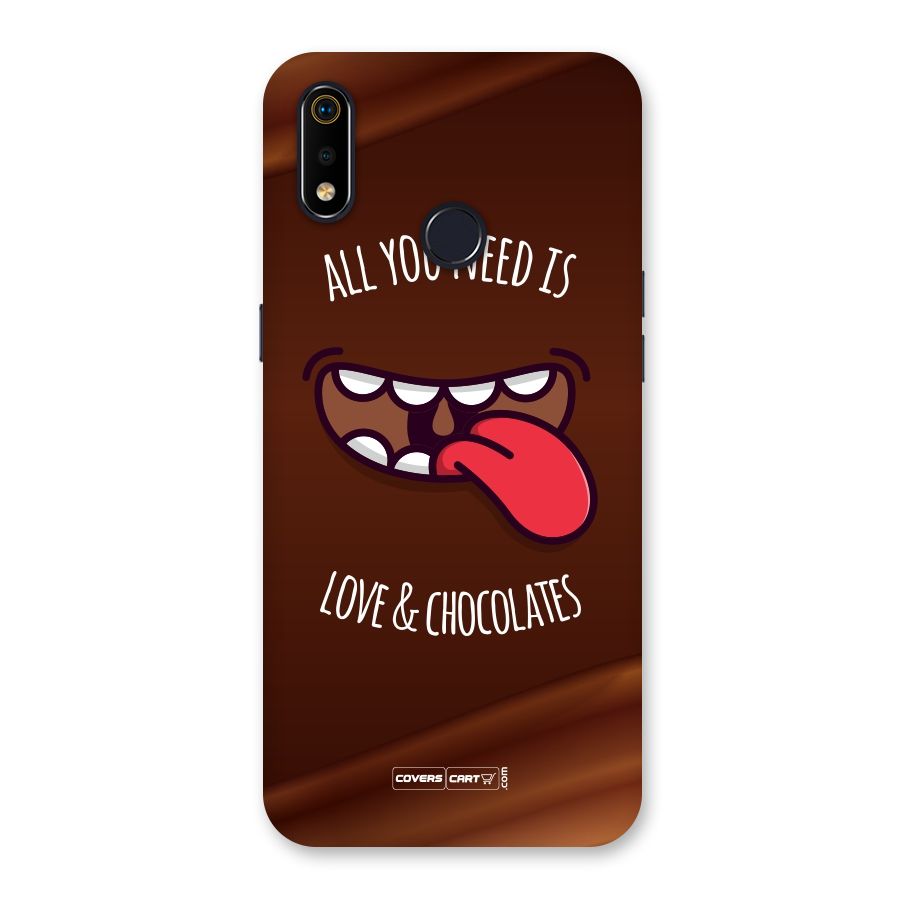 Love and Chocolates Back Case for Realme 3i
