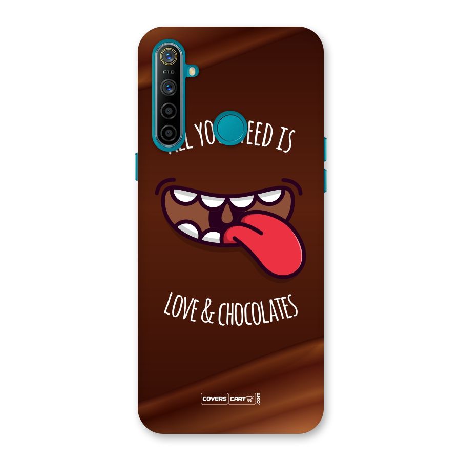 Love and Chocolates Back Case for Realme 5i