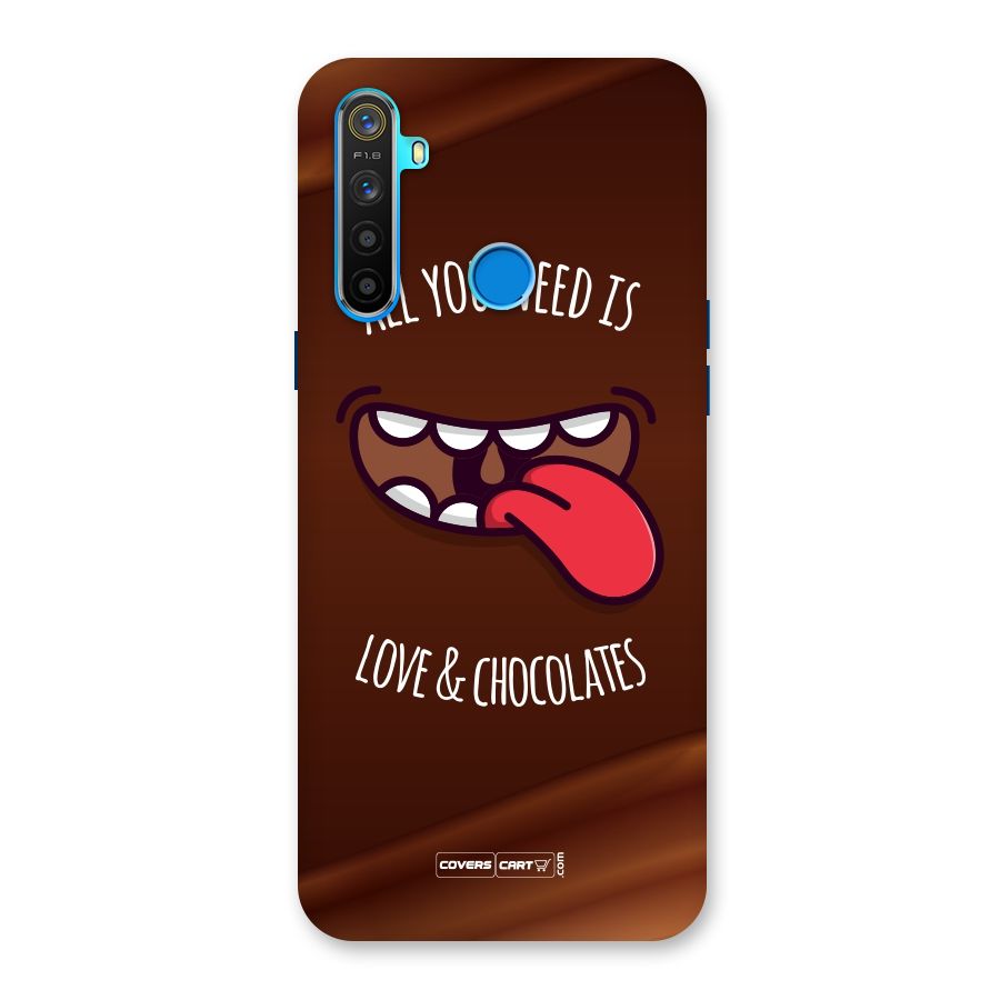 Love and Chocolates Back Case for Realme 5s