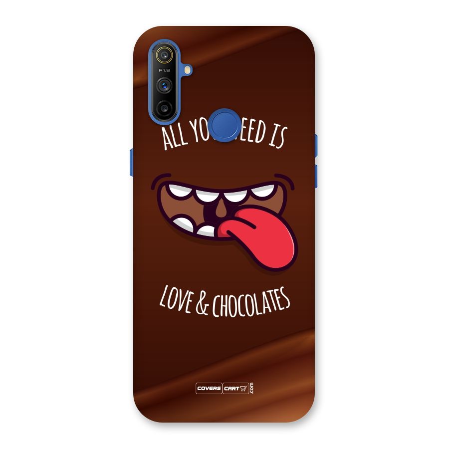 Love and Chocolates Back Case for Realme Narzo 10A