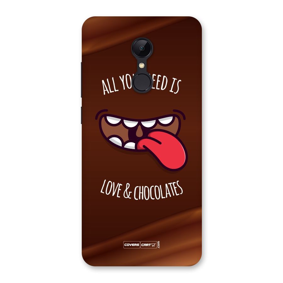 Love and Chocolates Back Case for Redmi 5