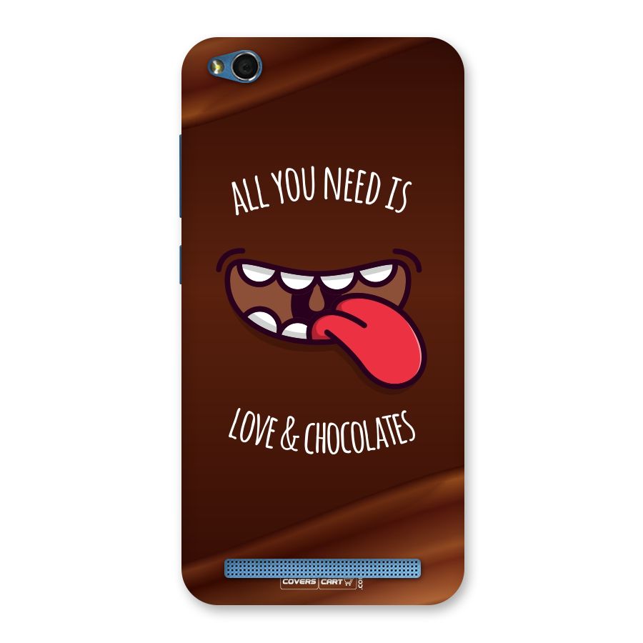 Love and Chocolates Back Case for Redmi 5A