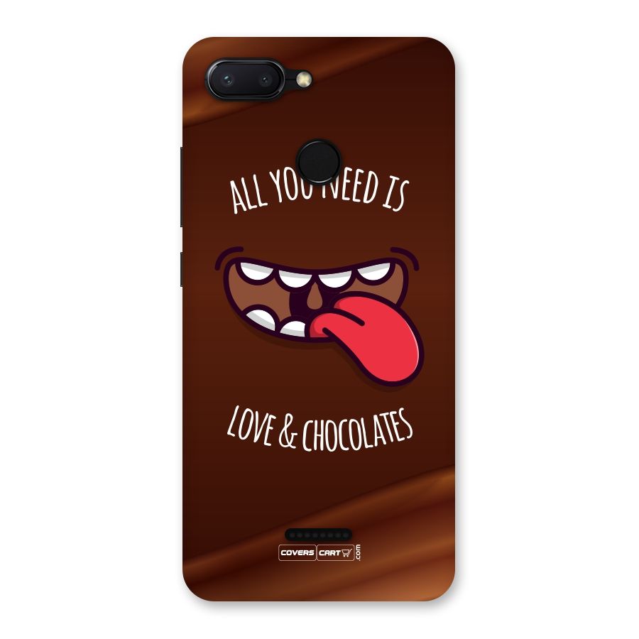 Love and Chocolates Back Case for Redmi 6