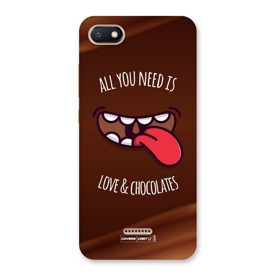 Love and Chocolates Back Case for Redmi 6A