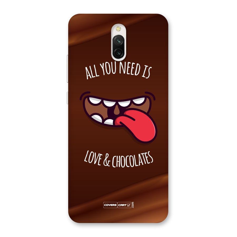 Love and Chocolates Back Case for Redmi 8A Dual
