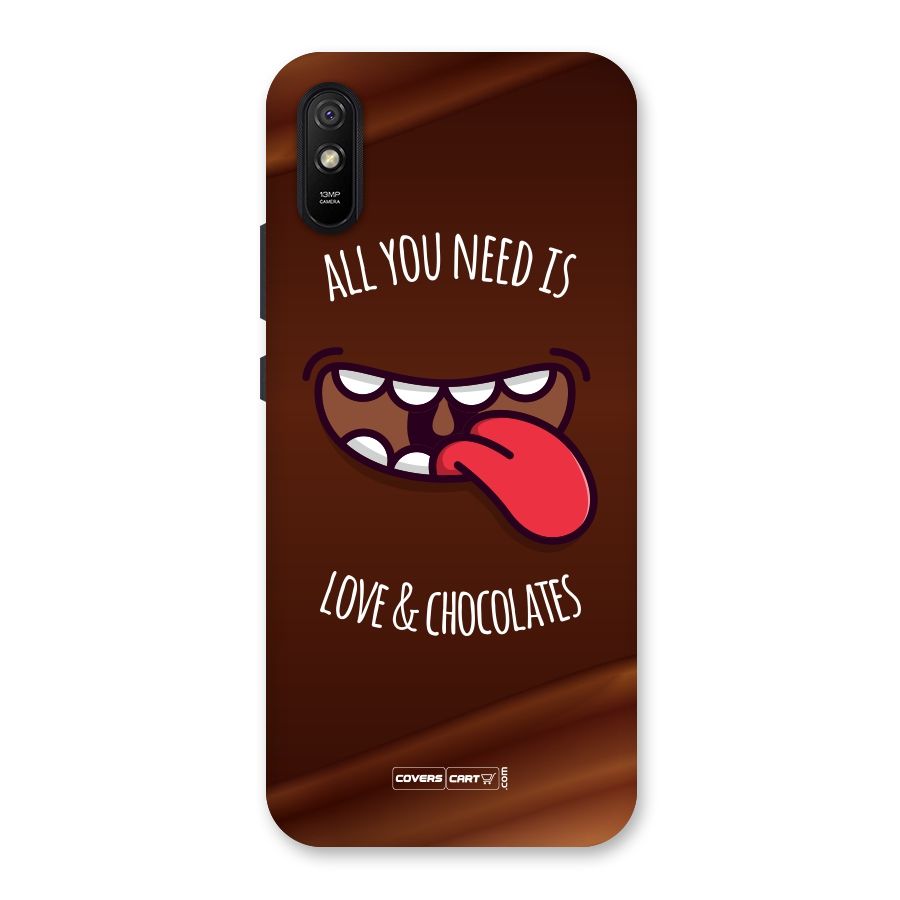 Love and Chocolates Back Case for Redmi 9A