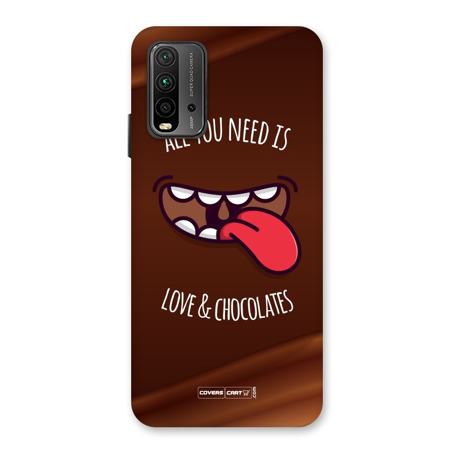 Love and Chocolates Back Case for Redmi 9 Power