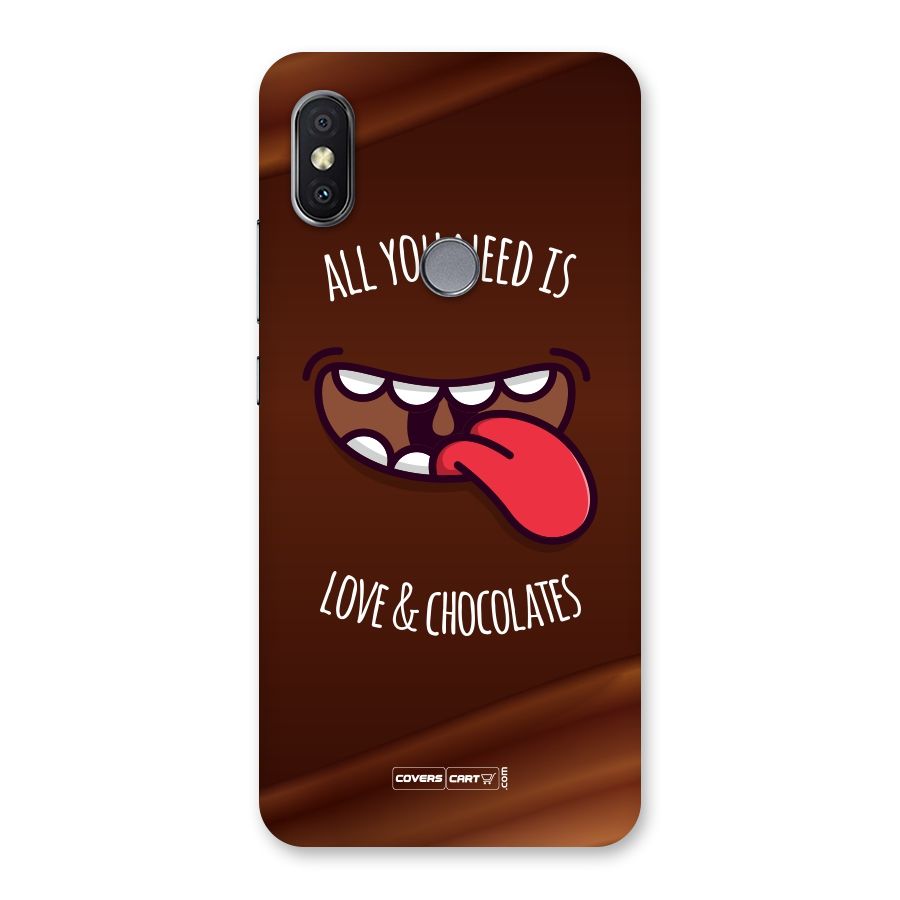 Love and Chocolates Back Case for Redmi Y2