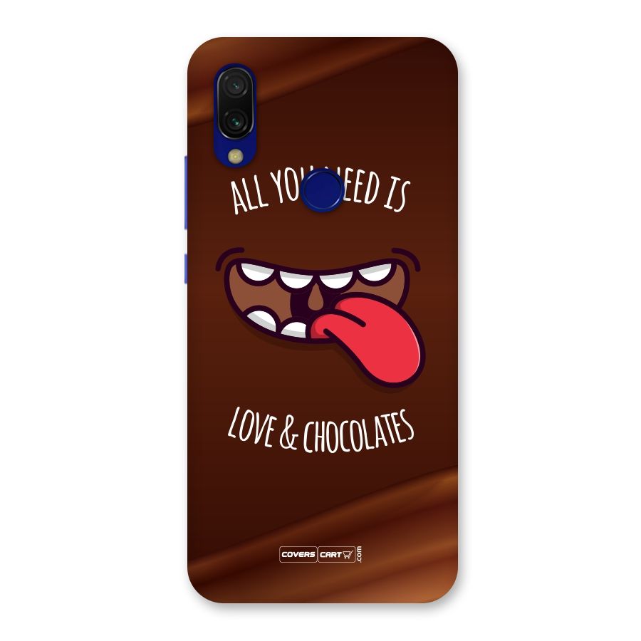 Love and Chocolates Back Case for Redmi Y3