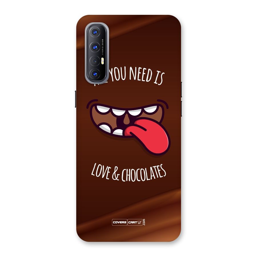Love and Chocolates Back Case for Reno3 Pro