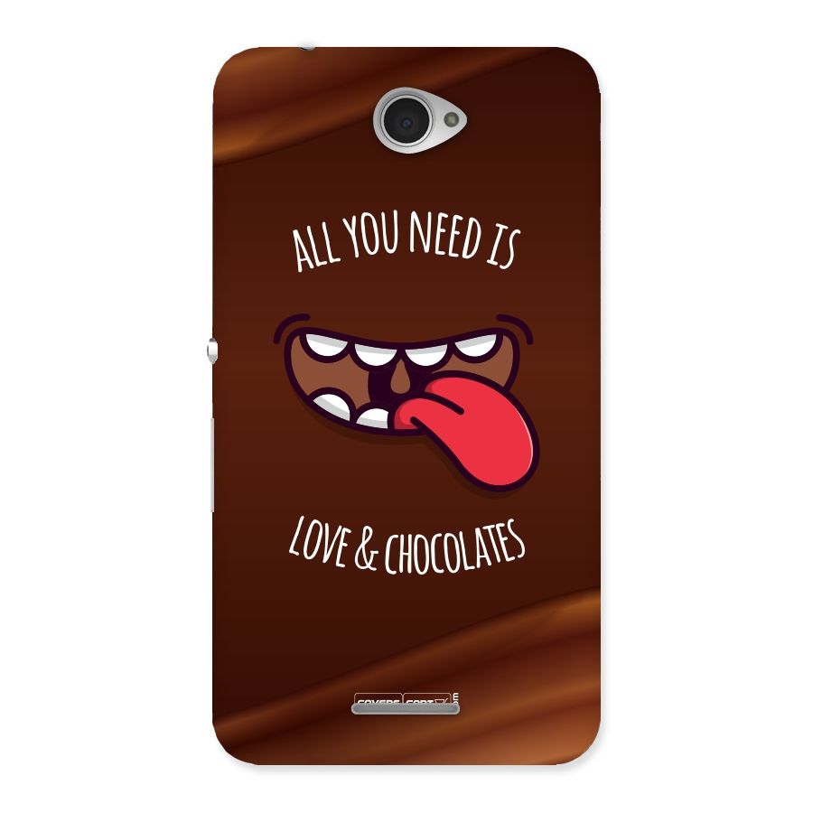 Love and Chocolates Back Case for Sony Xperia E4