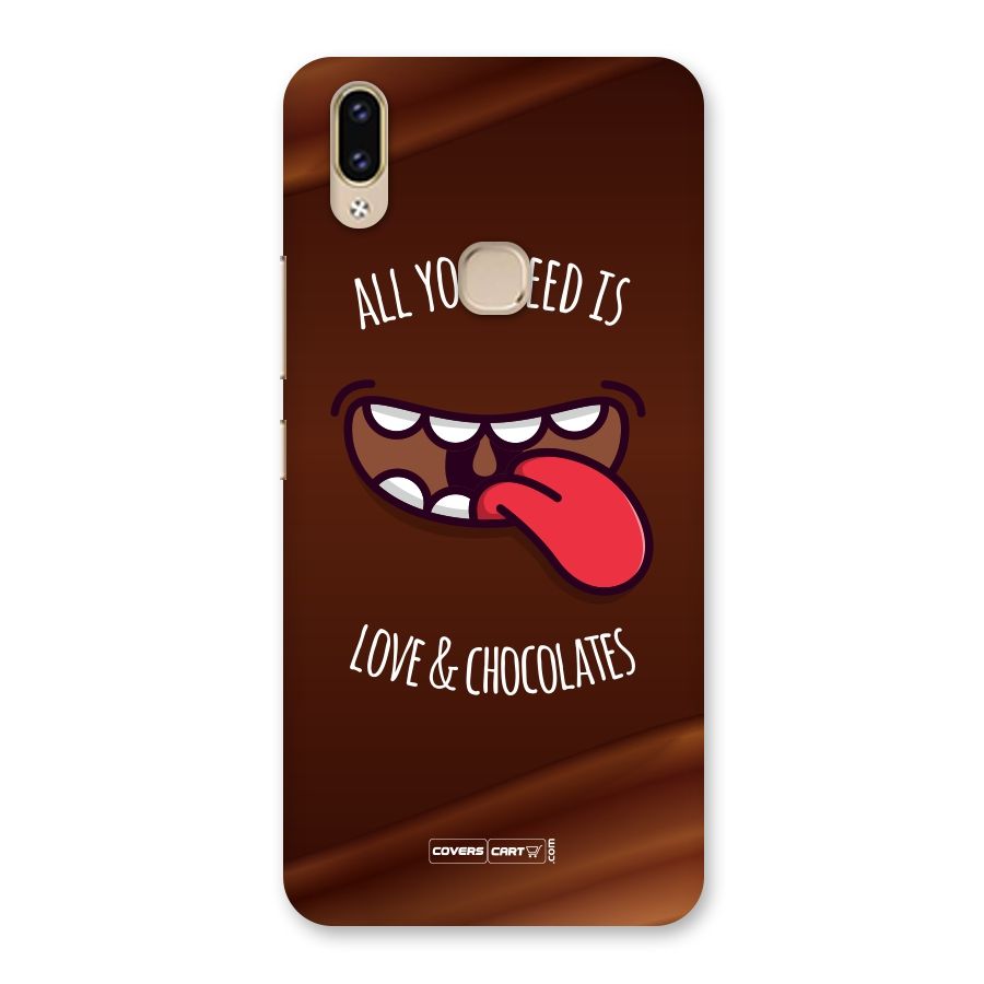 Love and Chocolates Back Case for Vivo V9 Youth