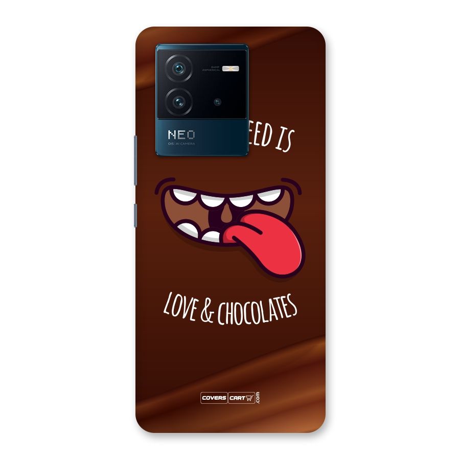 Love and Chocolates Back Case for Vivo iQOO Neo 6 5G