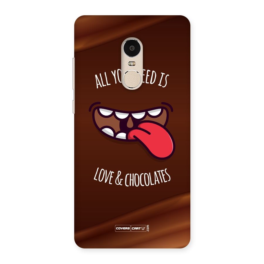 Love and Chocolates Back Case for Xiaomi Redmi Note 4