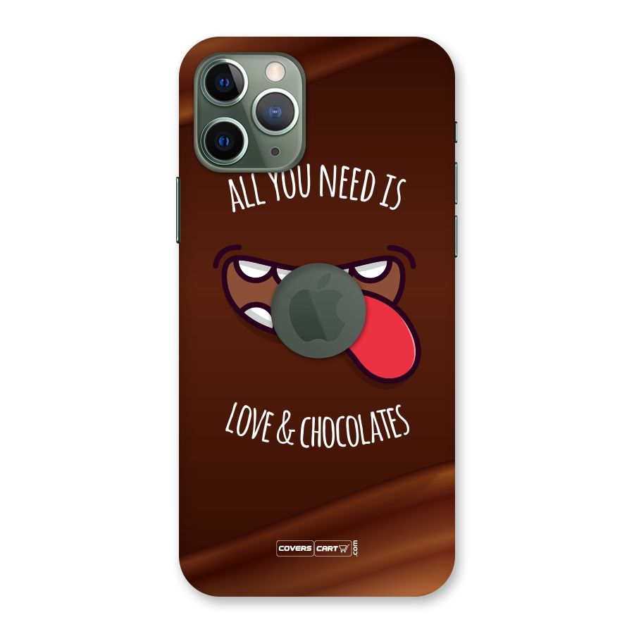 Love and Chocolates Back Case for iPhone 11 Pro Logo  Cut