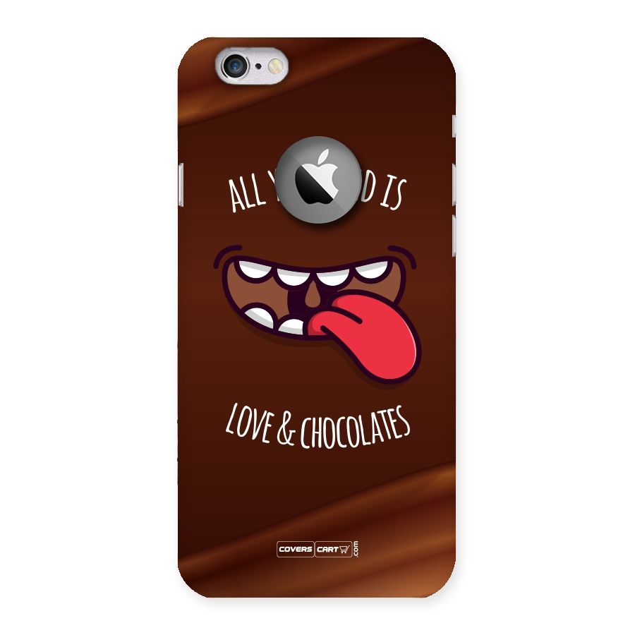 Love and Chocolates Back Case for iPhone 6 Logo Cut