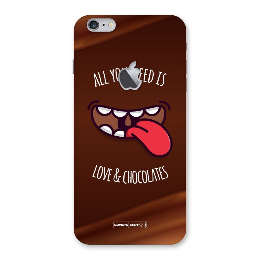 Love and Chocolates Back Case for iPhone 6 Plus 6S Plus Logo Cut