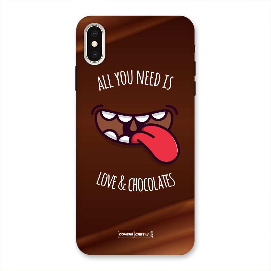 Love and Chocolates Back Case for iPhone XS Max