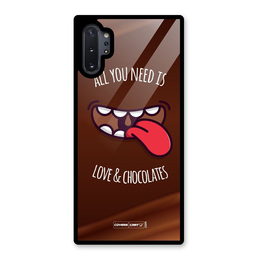 Love and Chocolates Glass Back Case for Galaxy Note 10 Plus