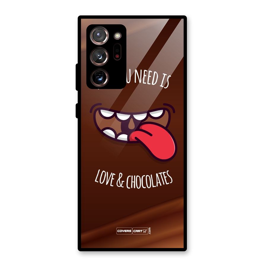 Love and Chocolates Glass Back Case for Galaxy Note 20 Ultra