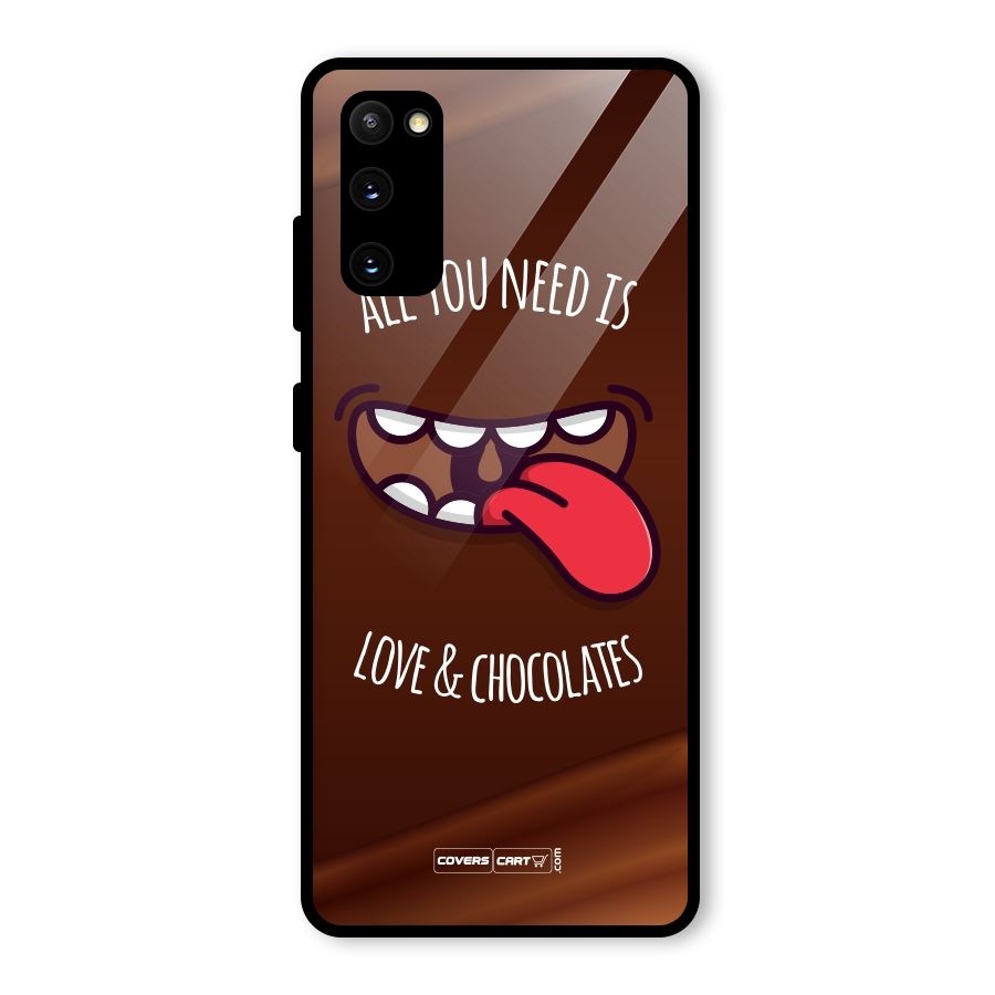 Love and Chocolates Glass Back Case for Galaxy S20 FE 5G