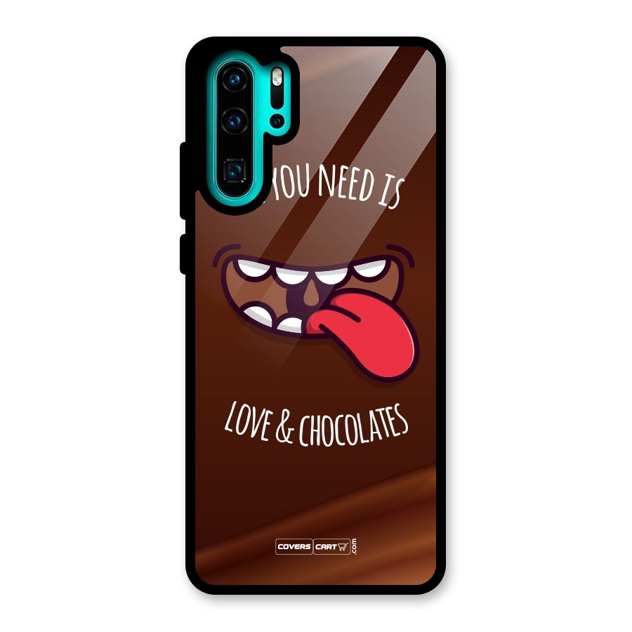 Love and Chocolates Glass Back Case for Huawei P30 Pro