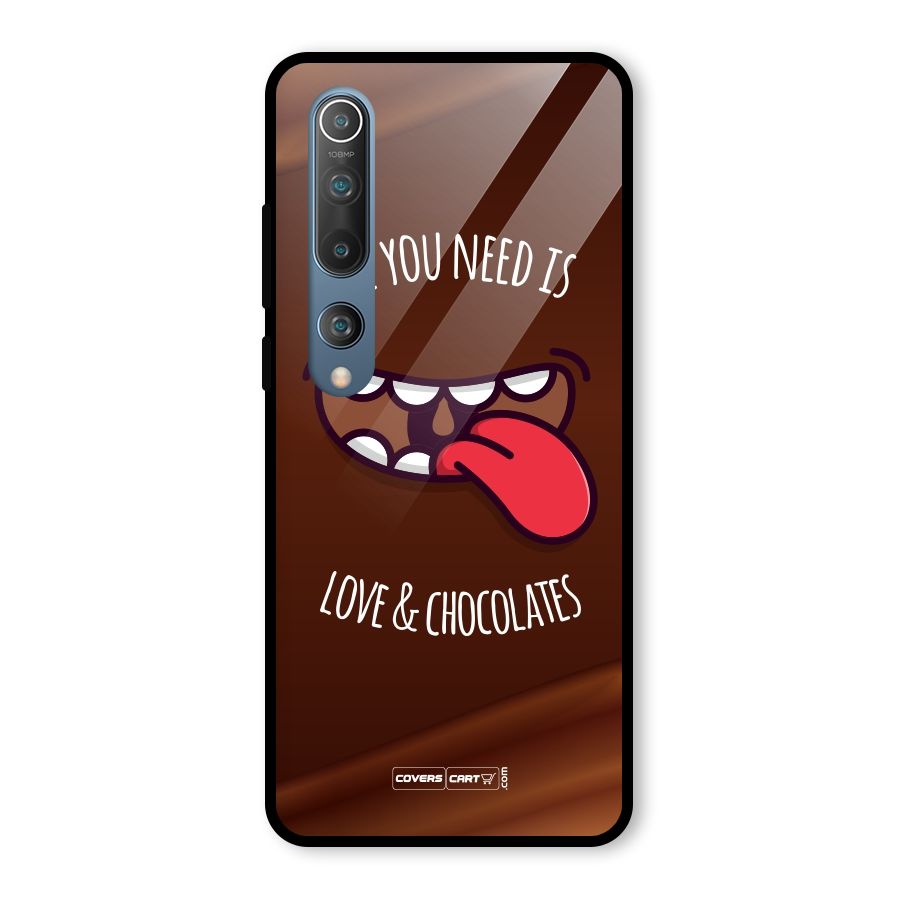 Love and Chocolates Glass Back Case for Mi 10