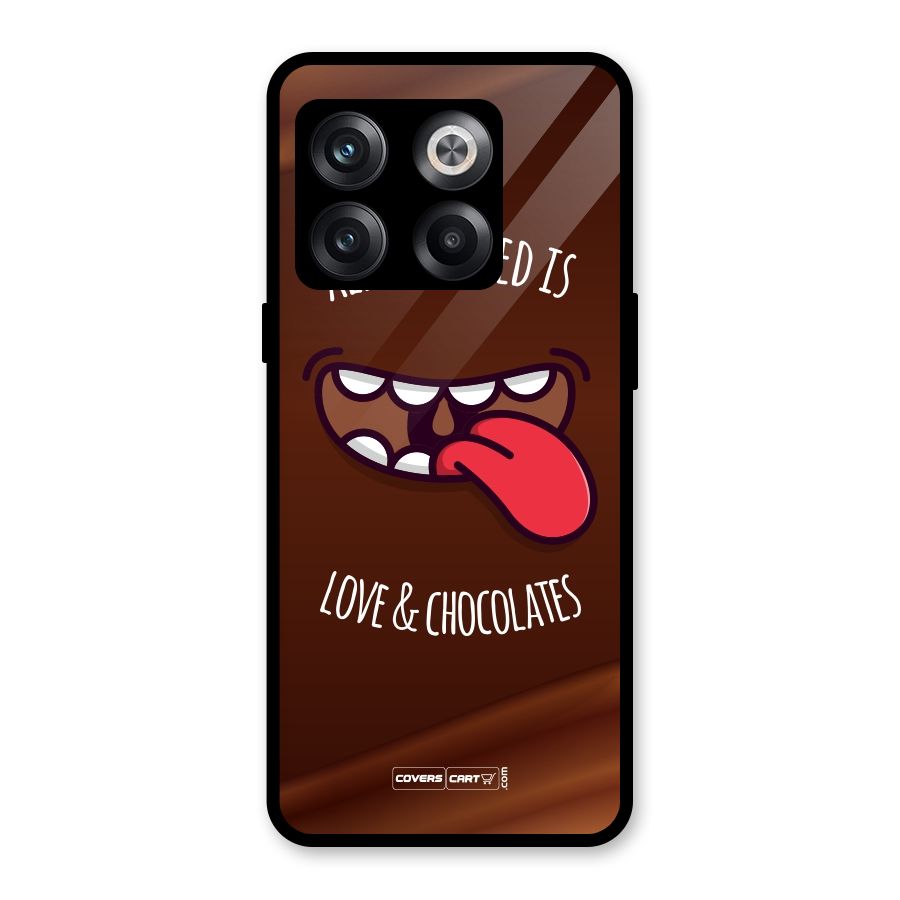 Love and Chocolates Glass Back Case for OnePlus 10T