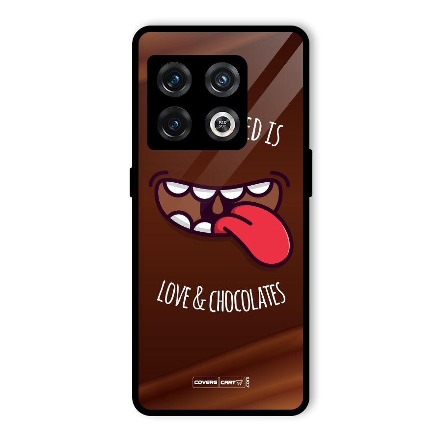 Love and Chocolates Glass Back Case for OnePlus 10 Pro 5G