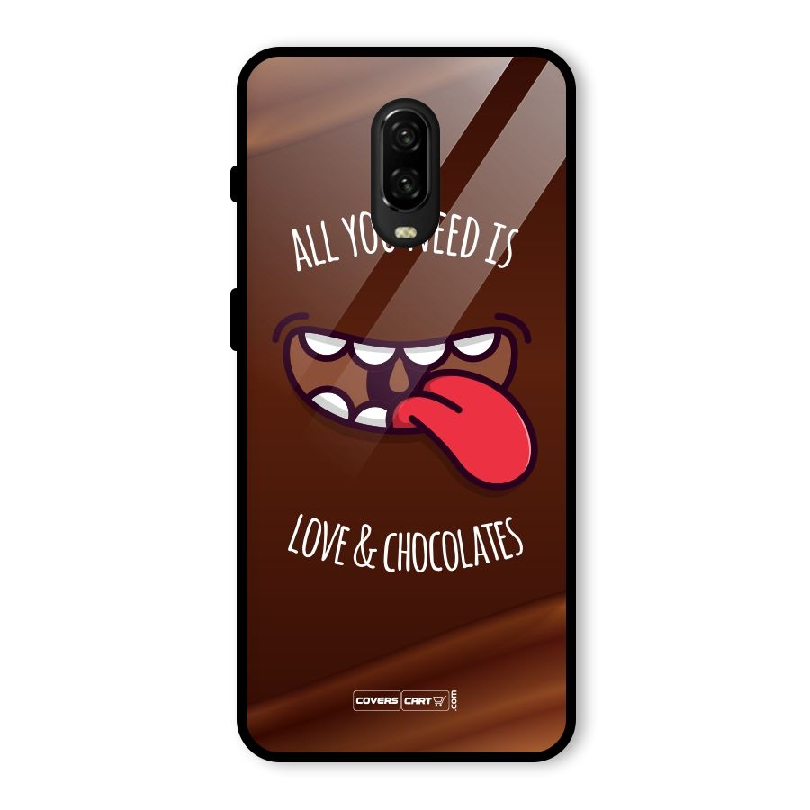 Love and Chocolates Glass Back Case for OnePlus 6T