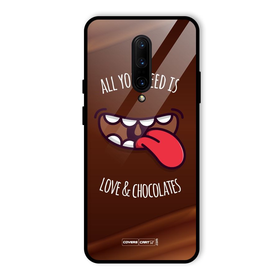 Love and Chocolates Glass Back Case for OnePlus 7 Pro