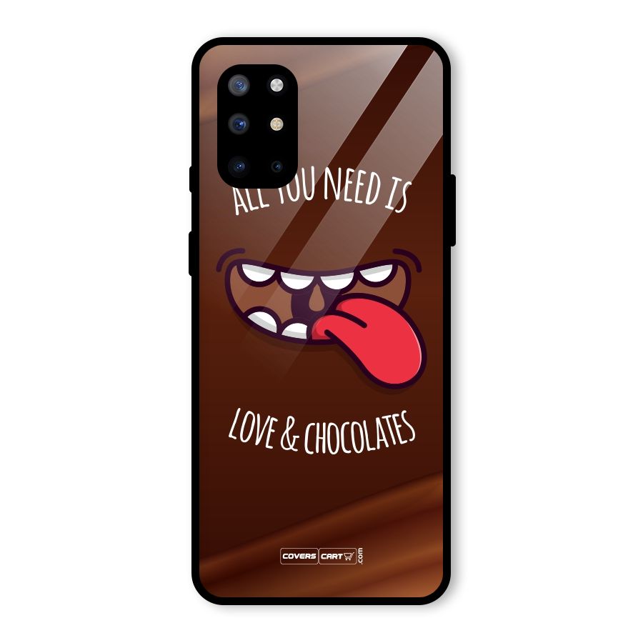 Love and Chocolates Glass Back Case for OnePlus 8T