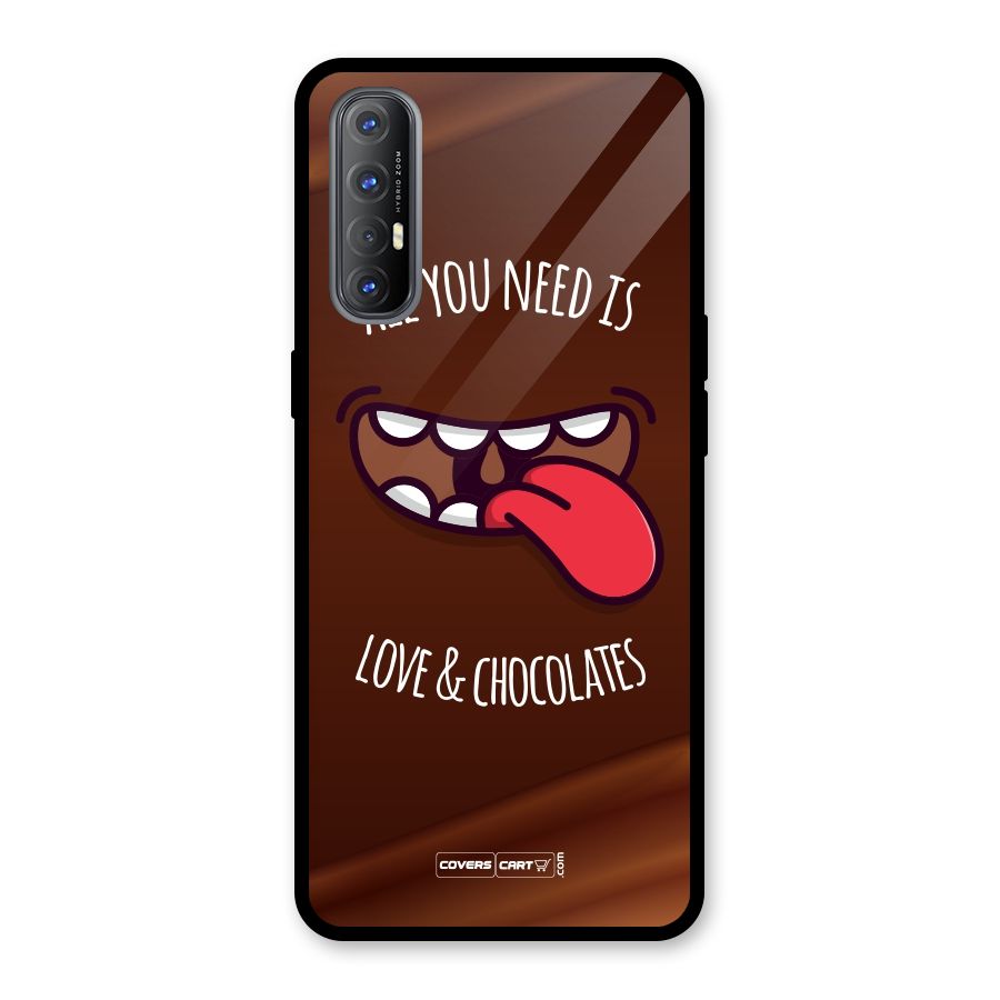 Love and Chocolates Glass Back Case for Oppo Reno3 Pro