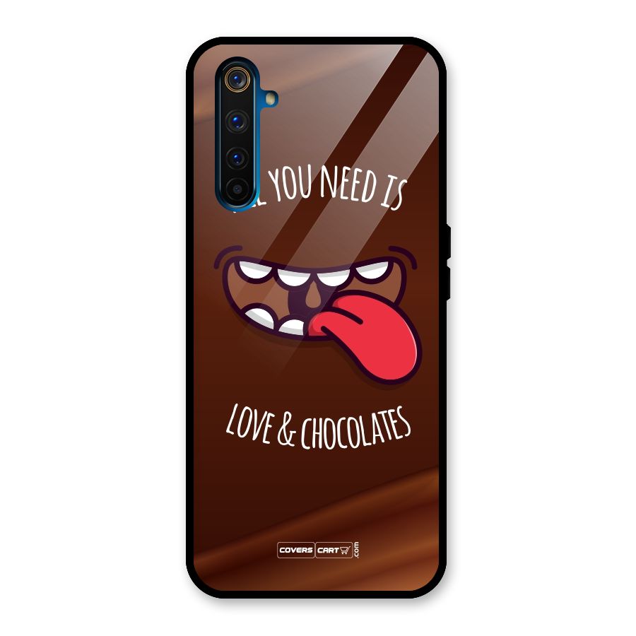 Love and Chocolates Glass Back Case for Realme 6 Pro