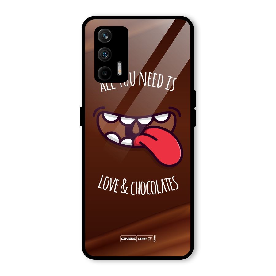 Love and Chocolates Glass Back Case for Realme GT 5G