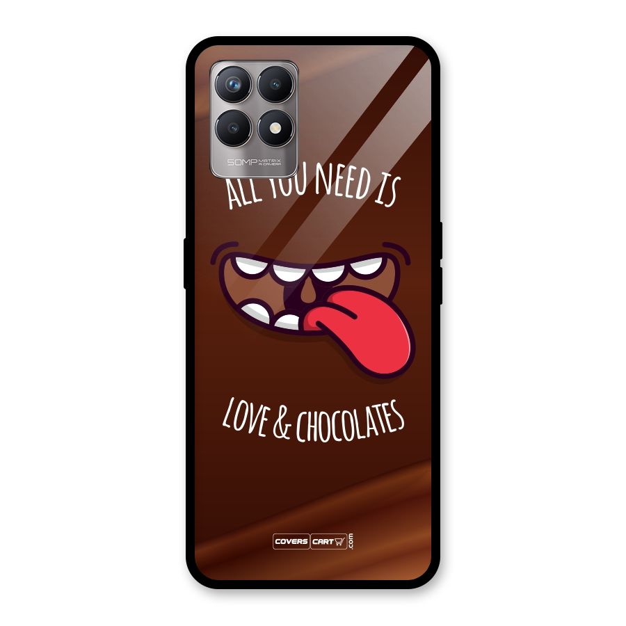 Love and Chocolates Glass Back Case for Realme Narzo 50