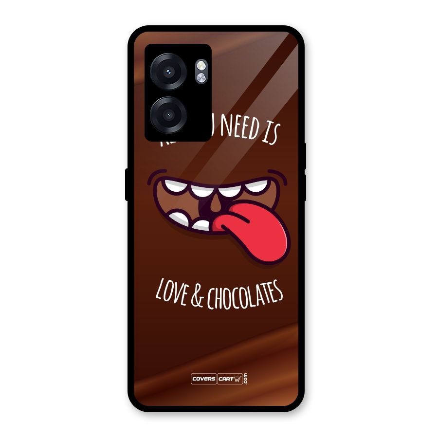 Love and Chocolates Glass Back Case for Realme Narzo 50 5G