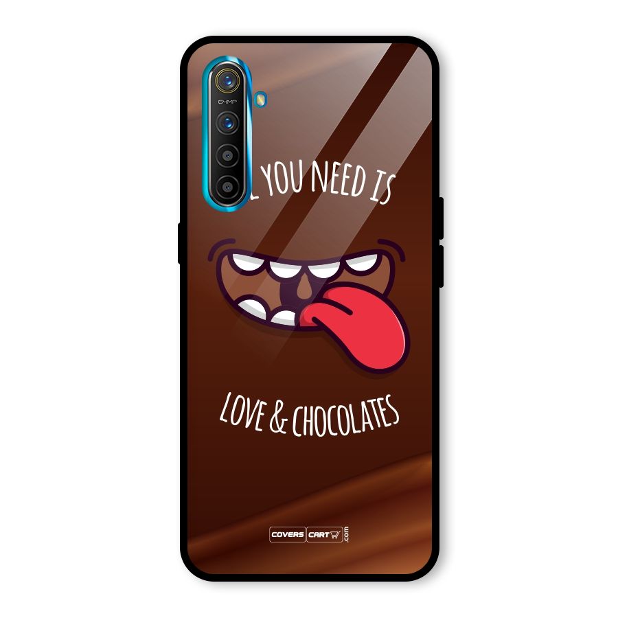 Love and Chocolates Glass Back Case for Realme X2