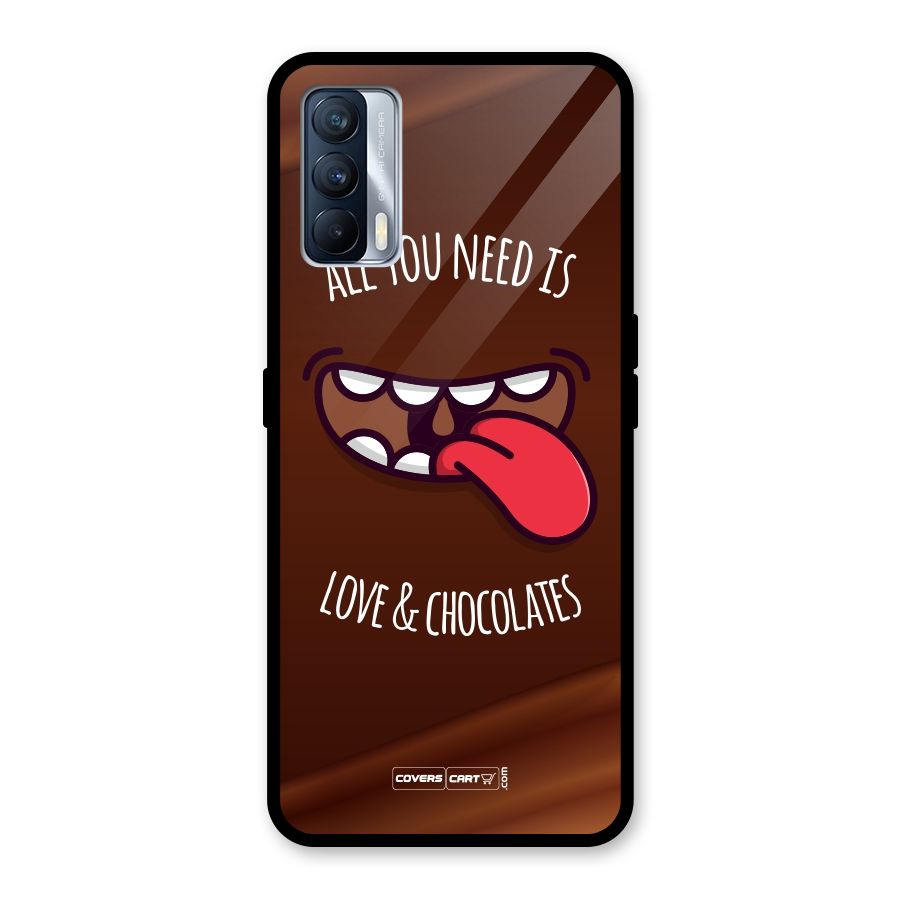 Love and Chocolates Glass Back Case for Realme X7