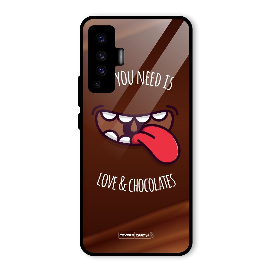 Love and Chocolates Glass Back Case for Vivo X50