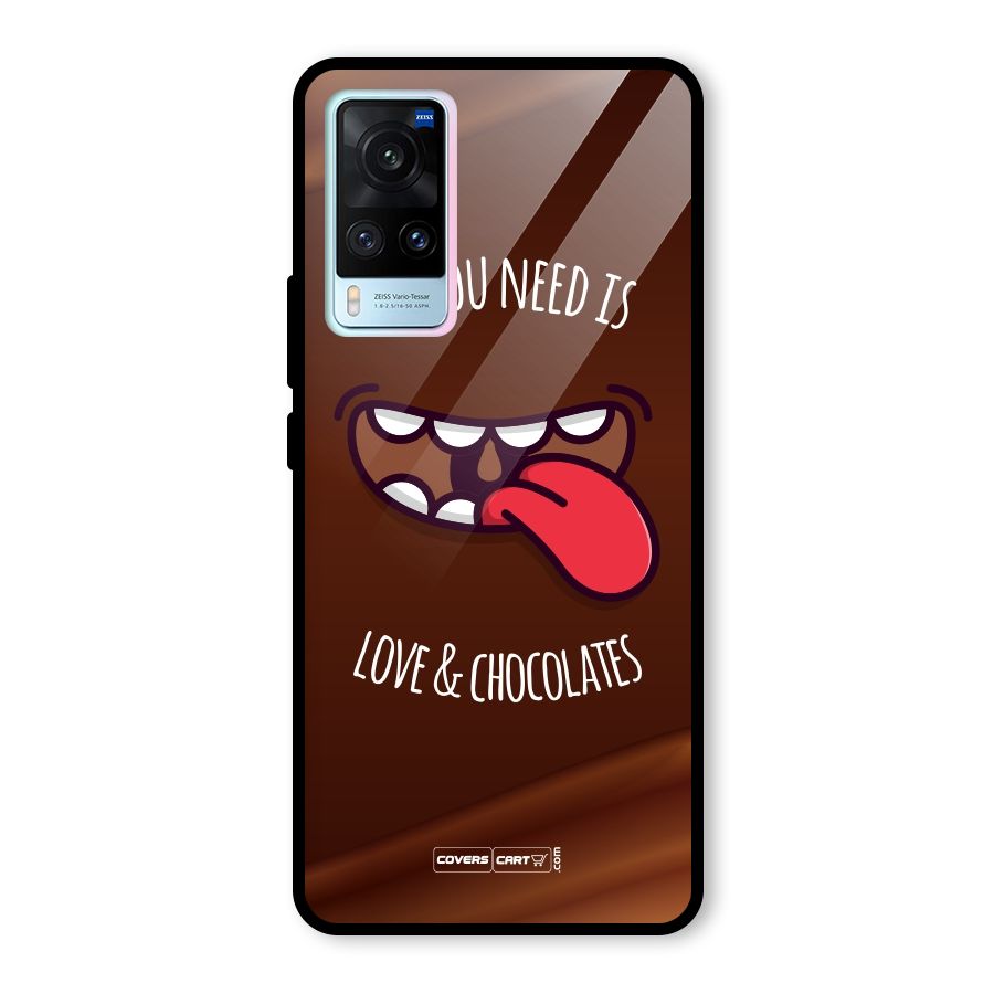 Love and Chocolates Glass Back Case for Vivo X60