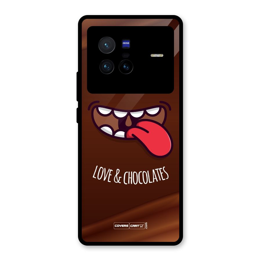 Love and Chocolates Glass Back Case for Vivo X80
