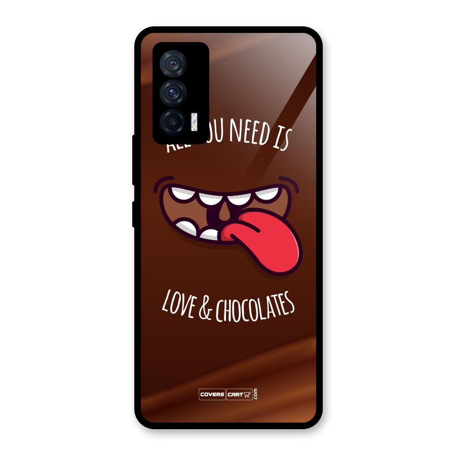 Love and Chocolates Glass Back Case for Vivo iQOO 7 5G